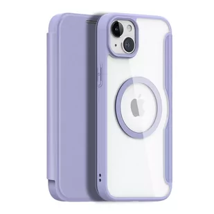 Etui Dux Ducis Skin X Pro do Apple iPhone 15 Plus magnetyczny pokrowiec MagSafe z klapką - fioletowy - Etui i futerały do telefonów - miniaturka - grafika 1
