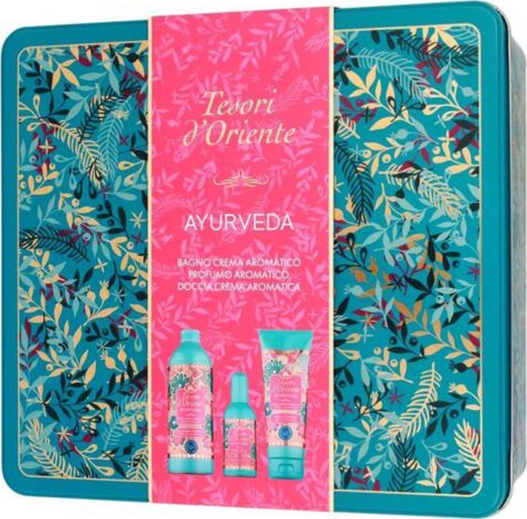 Tesori d'Oriente Ayurveda Zestaw prezentowy Woda toaletowa + Płyn do kąpieli + Żel pod prysznic 100ml