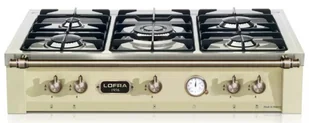 Płyta gazowa do zabudowy Płyta gazowa LOFRA Range Top Dolcevita 90 AVORIO TRBI96/5/Bronze - Płyty gazowe do zabudowy - miniaturka - grafika 1