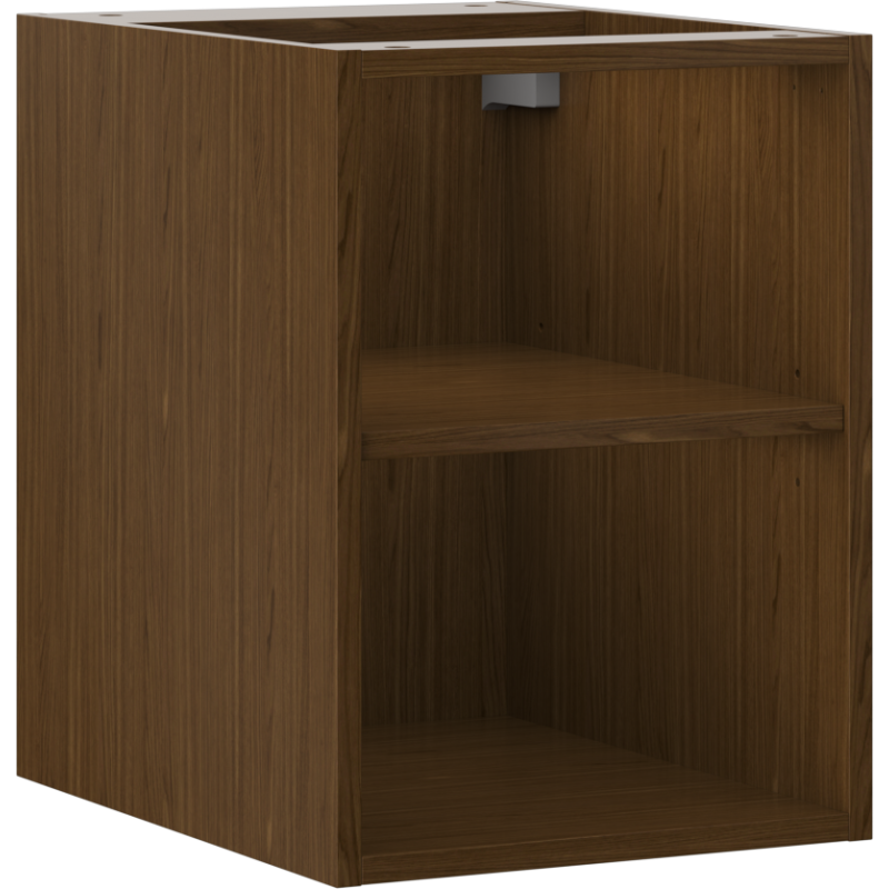 Mexen Box-A szafka otwarta z półką 35 cm, orzech - 91AX2-0350-470-0-86
