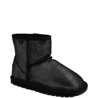 Buty dla dziewczynek - EMU Australia Skórzane śniegowce Wallaby Mini Metallic - grafika 1