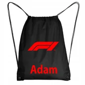 Plecaki worki - Worek Szkolny Na Buty Plecak Formuła 1 F1 + IMIĘ - miniaturka - grafika 1