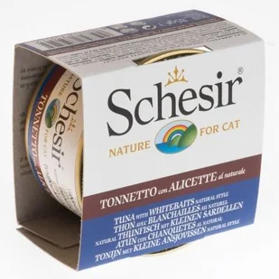 Schesir Natural z ryżem 6 x 85 g Czysty tuńczyk i małe sardynki z ryżem - Mokra karma dla kotów - miniaturka - grafika 4