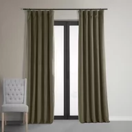 Zasłony - HPD Half Price Drapes VPCH-181200-120 Podpis Zasłona zaciemniająca (1 panel), 50 x 120, Denver Taupe - miniaturka - grafika 1