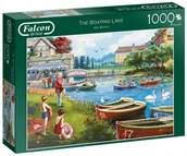Puzzle - Jumbo Puzzle 1000 Falcon Przystań nad jeziorem G3 - miniaturka - grafika 1
