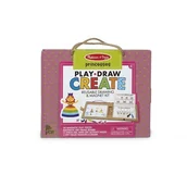 Przybory szkolne - Melissa, Zestaw artystyczny do zabawy i rysowania w przenośnej walizce Księżniczki 41322 - miniaturka - grafika 1