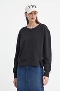 Bluzy damskie - G-Star Raw bluza bawełniana damska kolor czarny melanżowa - miniaturka - grafika 1