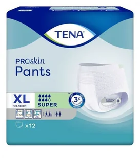 SCA Tena 2 x Majtki chłonne Pants Proskin Super XL x 12 szt + Nutridrink Skin Repair o smaku czekoladowym 200 ml GRATIS ! - Pieluchy dla dorosłych - miniaturka - grafika 2
