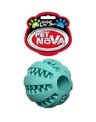 Zabawki dla psów - Zabawka piłka miętowa czyści zęby psa Pet Nova 5cm - miniaturka - grafika 1
