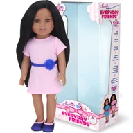 Lalki dla dziewczynek - Sophia's Marki Teamson Kids 18 Cali Lalka "Brooklyn" z Różową Sukienką i Butami Dla Lalek, Everyday Girl Kolekcja, 18'' Cały Winyl Lalki z Włosami B.. - miniaturka - grafika 1