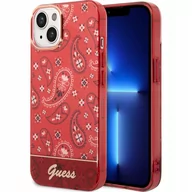 Etui i futerały do telefonów - Guess GUHCP14MHGBNHR iPhone 14 Plus 6,7" czerwony/red hardcase Bandana Paisley - miniaturka - grafika 1