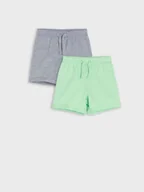 Pajacyki dla niemowląt - Sinsay - Szorty 2 pack - zielony - miniaturka - grafika 1