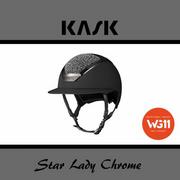 Kaski do jazdy konnej - Kask Sport Kask Star Lady Chrome WG11 - KASK - czarny Swarovski galuchat - roz. 53-56 - miniaturka - grafika 1