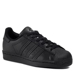 Sneakersy damskie - adidas Buty Superstar J FU7713 Cblack/Cblack/Cblack - grafika 1