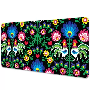 Duża podkładka ochronna na biurko Sztuka ludowa 100x50 cm - Podkładki na biurko - miniaturka - grafika 1