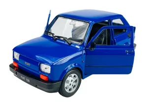 WELLY FIAT 126p NIEBIESKI 1:21 SAMOCHÓD NOWY METALOWY MODEL - Samochody i pojazdy dla dzieci - miniaturka - grafika 1