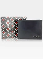 Portfele - Skórzany portfel męski Pierre Cardin Pip04 8806 RFID Czarny - miniaturka - grafika 1