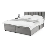 Łóżka - Łóżko kontynentalne z pojemnikiem LEA III z topperem | 180x200 | Kolor do wyboru | [P] - miniaturka - grafika 1