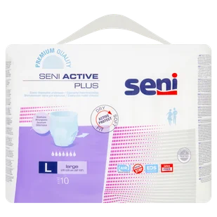 SENI ACTIVE PLUS Majtki chłonne L 10 szt. - Bielizna lecznicza - miniaturka - grafika 7