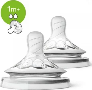 Avent Smoczek Natural 2.0 1m+ 2 sztuki (SCF042/27) - Smoczki do butelek - miniaturka - grafika 1