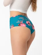 Majtki damskie - FIGI JULIMEX WILD ROSE BRASIL MAXI (kolor Szmaragdowy, rozmiar XXL) - miniaturka - grafika 1
