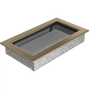 Kratki.pl KRATKA KOMINKOWA PROSTOKĄTNA ZŁOTO GALWANICZNE 170X300 MM 30ZG - Akcesoria kominkowe - miniaturka - grafika 1