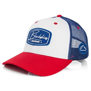 Blackskies Razor Czapka bejsbolowa, męska i damska, czapka premium, Snapback Trucker, czarna, czerwona, biała, niebieska, biało-niebiesko-czerwony., jeden rozmiar - Czapki damskie - miniaturka - grafika 1