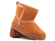Botki damskie - Botki, śniegowce damskie za kostkę - BIG STAR KK274612, brązowe - Big Star - miniaturka - grafika 1
