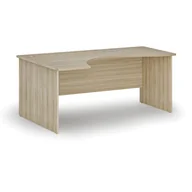 Biurka - Biurko narożne PRIMO WOOD, 1800 x 1200 mm, lewe, dąb naturalny - miniaturka - grafika 1