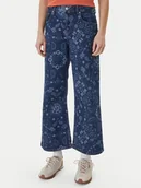 Spodnie damskie - Roxy Jeansy Boogie Night ERJDP03332 Niebieski Wide Leg - miniaturka - grafika 1