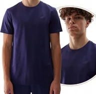 Koszulki męskie - T-shirt bawełniany regular gładki męski 4F - miniaturka - grafika 1