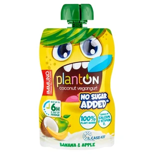 Planton Kokosowy vegangurt banan & jabłko 90 g - Kefiry, jogurty, maślanki - miniaturka - grafika 1
