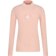 Swetry dla dziewczynek - CALVIN KLEIN JEANS Sweter | Regular Fit | z dodatkiem wełny - miniaturka - grafika 1