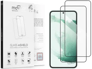 2 Szt. | moVear 2.5D Max - Szkło Hartowane Do Samsung Galaxy S22+ (Plus) (6.6") Na Cały Ekran | Do Etui, Fullglue, 9H - Szkła hartowane na telefon - miniaturka - grafika 1