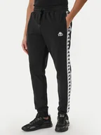 Spodnie sportowe męskie - Kappa Spodnie dresowe Banda Alanz 3 321Y8FW Czarny Comfort Fit - miniaturka - grafika 1