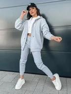 Dresy damskie - Komplet dresowy damski AMILIA PREMIUM szary Dstreet AY0778-XL - miniaturka - grafika 1