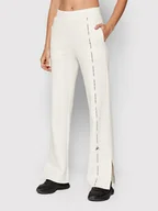 Spodnie sportowe damskie - Calvin Klein Jeans Spodnie dresowe J20J217933 Biały Regular Fit - miniaturka - grafika 1