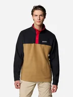 Bluzy męskie - Bluza męska nierozpinana streetwear Columbia Steens Mountain Half Snap II 2097721259 M Brązowy/Czarny (195981427370) - miniaturka - grafika 1