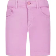 Spodnie i spodenki dla dziewczynek - Guess Szorty BULL | Slim Fit | denim - miniaturka - grafika 1