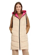 Kamizelki damskie - Cartoon Kamizelka damska 7145/7213 Outdoor Camel/Pink, brązowa, Camel/różowy, M - miniaturka - grafika 1