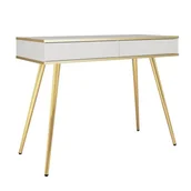 Toaletki - Toaletka kosmetyczna ORO T-102 Biały Złote nogi - miniaturka - grafika 1