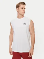 Koszulki męskie - The North Face Tank top Simple Dome NF0A87R3 Biały Regular Fit - miniaturka - grafika 1