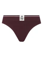 Majtki damskie - Tommy Hilfiger Stringi UW0UW06063 Bordowy - miniaturka - grafika 1