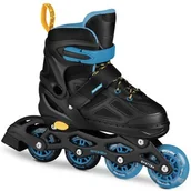 Rolki - Łyżworolki SPOKEY Quattro 4w1 ( 34-37) Czarno-niebieski - miniaturka - grafika 1