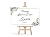 Gadżety na imprezę - Plakat komunijny personalizowany - I Komunia Święta - 60x40 cm - miniaturka - grafika 1