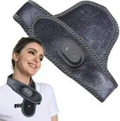 Masażery - Opaska masażer na ból karku szyji rozgrzewająca masująca na usb lekka - miniaturka - grafika 1