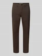 Spodnie męskie - Chinosy o kroju slim fit z mieszanki bawełny model ‘175 BRUSHED’ - miniaturka - grafika 1