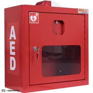 BM-DEFI-BOX - Szafka na defibrylator z alarmem dźwiękowo-świetlnym - 400x400x200 - Sprzęt przeciwpożarowy - miniaturka - grafika 1