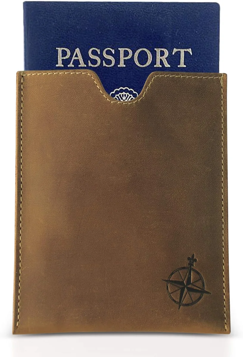 PORTFEL NA PASZPORT SKÓRA PEŁNOZIARNISTA RFID NA KARTY