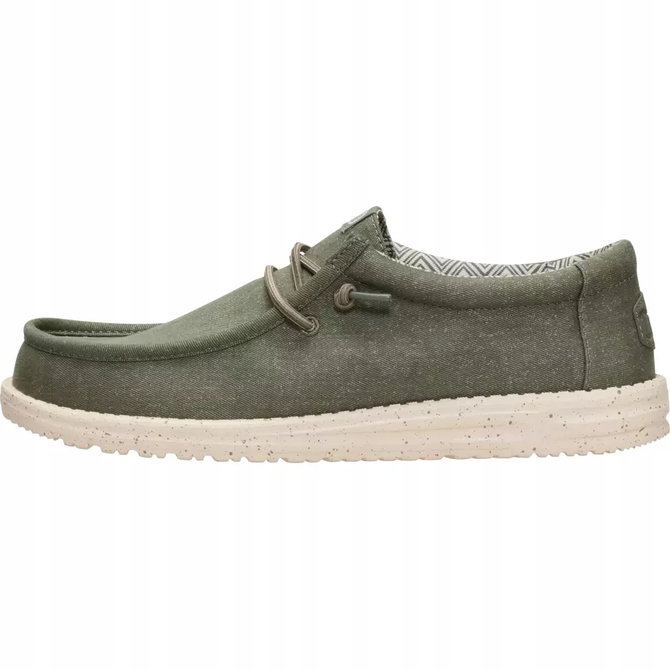HeyDude Męskie Lekkie Mokasyny Buty Wsuwane Wally Stretch Canvas 41